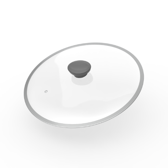 صورة غطاء زجاجي مدور 22سم